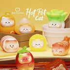 Cute Hot Pot Cat Grain Decorative Figurine hs0140