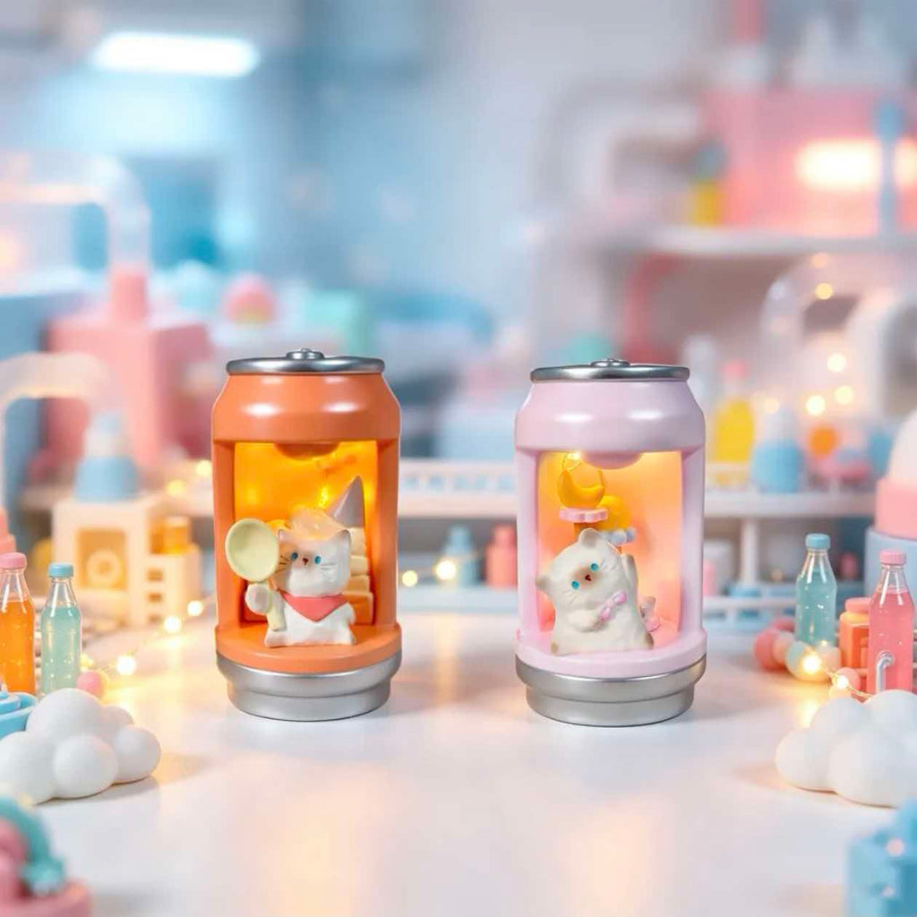 Shiny Soda Can Cat Blind Box hs0223