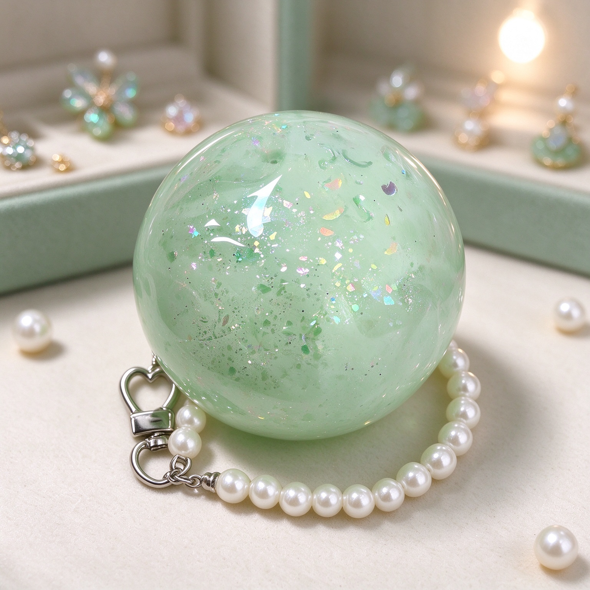 Mint Frost Fidget Sphere SZQ-009