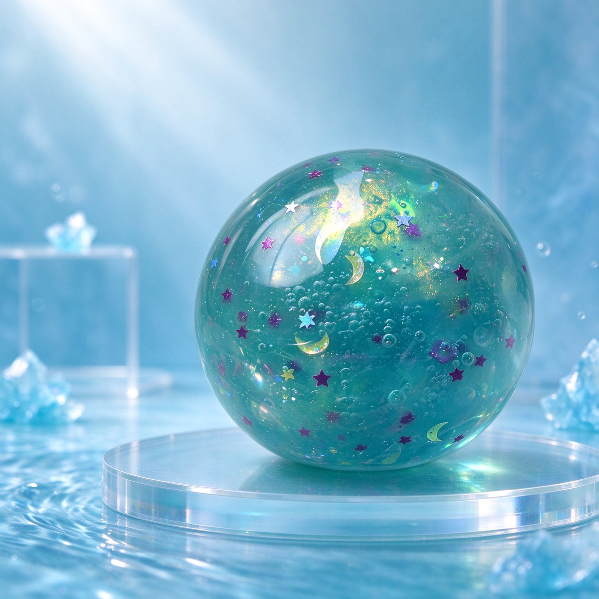 Teal Deep Sea Sphere SZQ-010