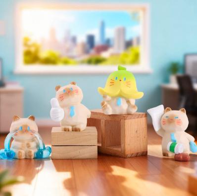 Workplace part-time job meow blind box cute ornament     hs0142