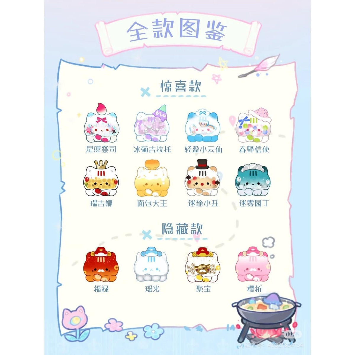 Octopus Meow Meow's Wonderful Adventure Series Cute Granules hs0243